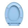 vidaXL Soft-Close Toilet Seat Blue Oval
