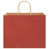 vidaXL Paper Bags 50 pcs with Handles Red 32x22x24 cm