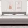 vidaXL Headboard with Headboard Taupe 200 cm Faux Leather