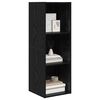 vidaXL TV Cabinet Set Black Oak 37 x 37 x 107 cm Engineered Wood