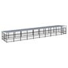 vidaXL Outdoor Dog Kennel with Roof Steel 18.77 m&sup2;