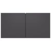 vidaXL 3 Piece TV Cabinet Set Grey Engineered Wood