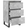 vidaXL Bedside Cabinets 2 pcs Concrete Grey 40x35x69 cm Engineered Wood
