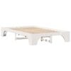 vidaXL Bed Frame White 120 x 200 cm Solid Pine Wood