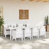 vidaXL Garden Dining Set 9 pcs Light Grey Polypropylene