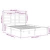 vidaXL Bed Frame without Mattress White Solid Wood 120x200 cm