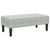 vidaXL Bench Light grey 113 x 57 x 39 cm Velvet