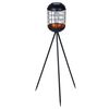 Luxform Solar LED Garden Light Lighthouse Tripod Copper and Black