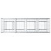 vidaXL Gabion Raised Bed Silver 170 x 50 x 80 cm Galvanised Steel
