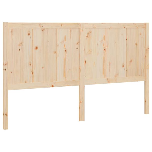 vidaXL Bed Headboard 125.5x4x100 cm Solid Pine Wood
