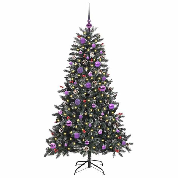 vidaXL Artificial Christmas Tree with 150 LEDs with Stand Green 150 cm