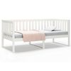 vidaXL Day Bed without Mattress White 90x200 cm Solid Wood Pine