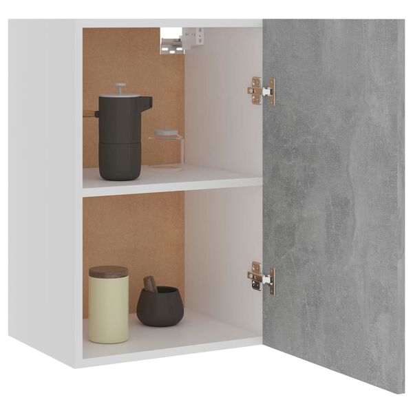 vidaXL Hanging Cabinet Lyon Concrete Grey 39.5x31x60 cm Engineered Wood