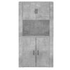 vidaXL Highboard Concrete Grey Engineered Wood