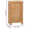vidaXL Wash Bin 35x25x60 cm Solid Wood Teak