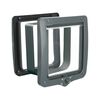 TRIXIE 4-Way Cat Flap Door XXL with Tunnel Grey