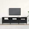 vidaXL TV Cabinet Black Oak 150 x 30 x 44.5 cm Engineered Wood