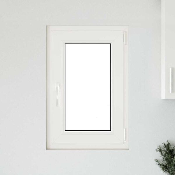 vidaXL Basement Window "RISOR" 50x75 cm Tilt&Turn DIN Right Anthracite