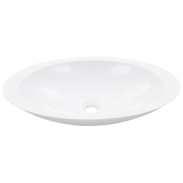 vidaXL Wash Basin 59.3x35.1x10.7 cm Mineral Cast/Marble Cast White