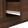vidaXL TV Cabinet with LED Lights Brown Oak 100x41x50 cm