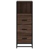 vidaXL Bathroom Cabinet Brown Oak 35x37.5x100 cm Engineered Wood