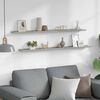 vidaXL Wall Shelves 2 pcs Concrete Grey 115x9x3 cm