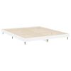 vidaXL Bed Frame without Mattress High Gloss White 150x200 cm King Size