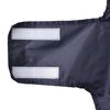 vidaXL Dog Raincoat with Reflective Strips Polyester Navy Blue XL