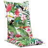 vidaXL Garden Highback Chair Cushions 2 pcs Multicolour 120x50x7 cm Fabric
