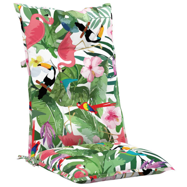 vidaXL Garden Highback Chair Cushions 2 pcs Multicolour 120x50x7 cm Fabric