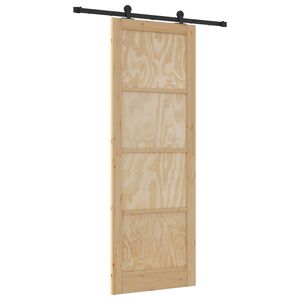 vidaXL Sliding Door ORKDAL Natural 83 x 232 cm Solid Pine Wood