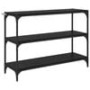 vidaXL Book Cabinet Black oak 100 x 33 x 70.5 cm Engineered wood