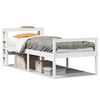 vidaXL Senior Bed with Headboard without Mattress White 75x190 cm
