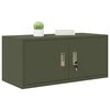 vidaXL Storage Cabinet Olive Green 90 x 40 x 40 cm Cold-Rolled Steel