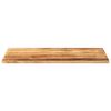 vidaXL Table Top 110x70x2.5 cm Rectangular Solid Wood Rough Mango