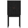 vidaXL Highboard Black 60x40x120 cm Solid Wood Pine
