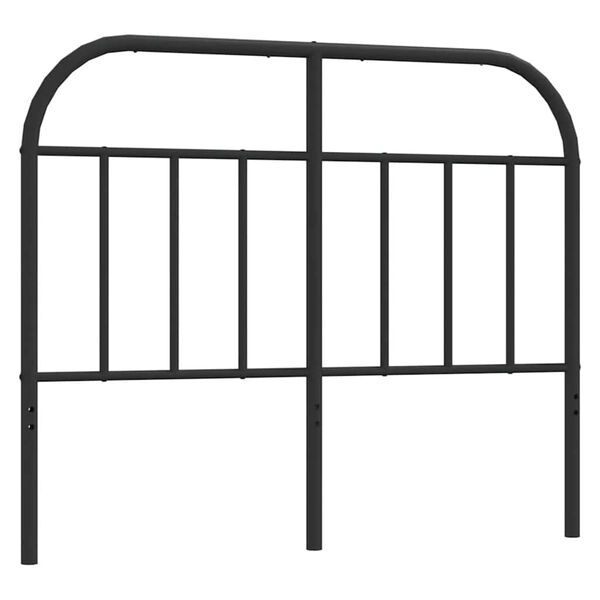 vidaXL Metal Replace Headboard Black 120 cm