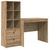 vidaXL Desk Artisan Oak 135.5 x 50 x 127 cm 2 pcs
