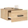 vidaXL Wall-mounted Bedside Cabinet Sonoma Oak 35x35x20 cm