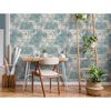 DUTCH WALLCOVERINGS Wallpaper Tropical Beige and Light Blue