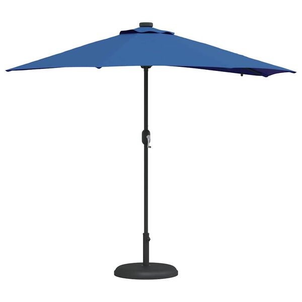 vidaXL Garden Parasol Azurblau 294 x 150 x 223 cm Polyester and Steel