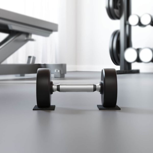 vidaXL Rubber Pad Black Rubber