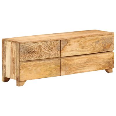 vidaXL TV Cabinet Solid Mango Wood 110x30x40 cm
