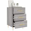 vidaXL Bedside Cabinet Grey Sonoma 40x40x66 cm Engineered Wood