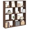 vidaXL Book Cabinet Brown Oak 132x29x141.5 cm Engineered Wood