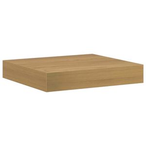 vidaXL Wall Shelf Wall-Mounted Brown 23 x 23.5 x 3.8 cm