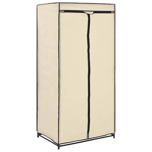 vidaXL Wardrobes 2 pcs Cream 75x50x160 cm