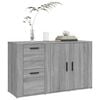vidaXL Sideboard Grey Sonoma 100x33x59.5 cm Engineered Wood