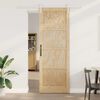 vidaXL Sliding Door Brown 83 x 232 cm Solid Pine Wood