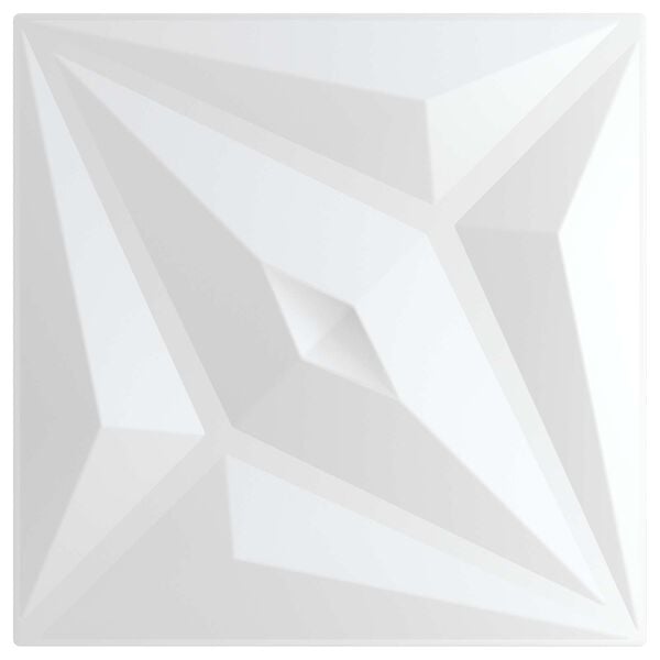 vidaXL Wall Panels Star 12 pcs White Star 50 x 50 cm XPS Foam